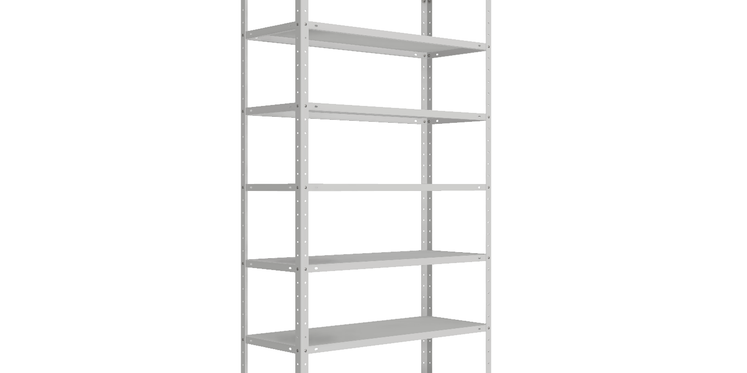 Купить СТ-012 х 2200 х 1000 х окрашен. х 400 х 8 полок х RAL 7038 х Без ...