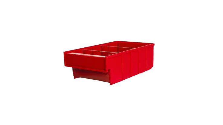 Ящик пластиковый Б 300х185х100 (красный)
