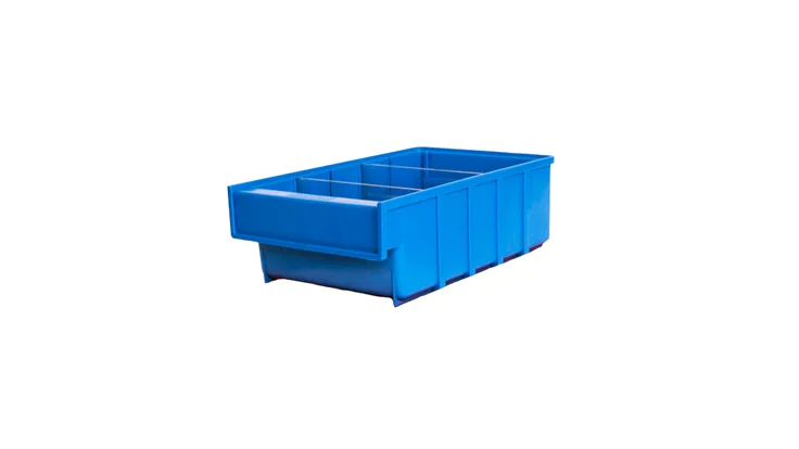 Ящик пластиковый Б 300х92х100 (синий) РАСПРОДАЖА