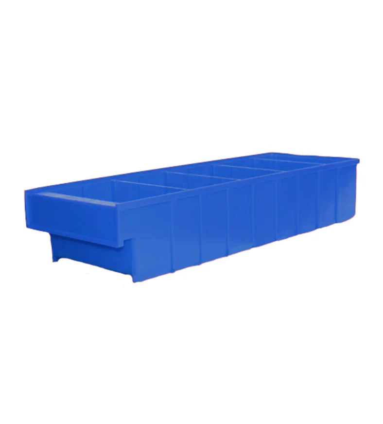 Ящик пластиковый Б 300х185х100 (синий) РАСПРОДАЖА