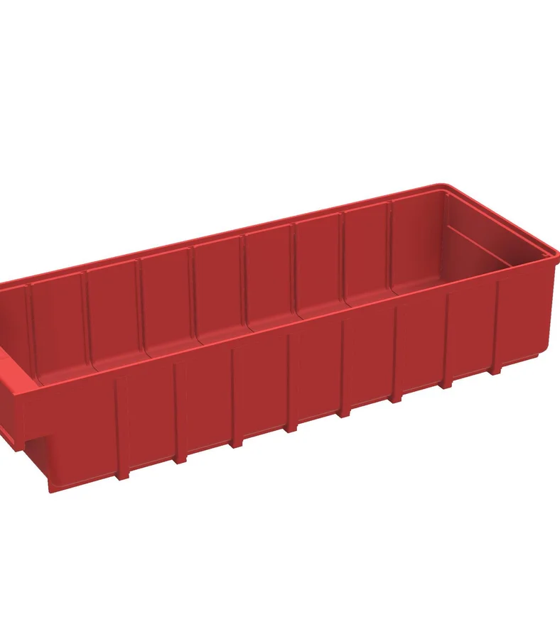 Ящик пластиковый Б 500х185х100 (красный)