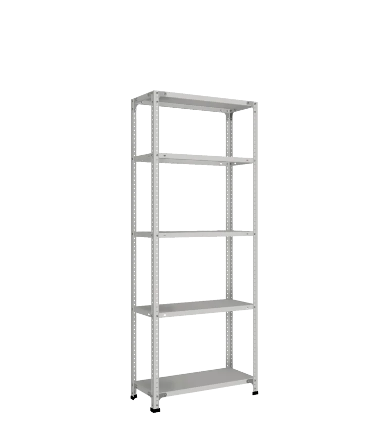 СТ-011 Стеллаж h1800х700х300_5 полок_без рёбер жёсткости