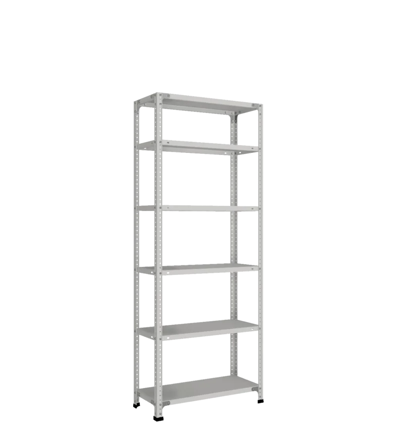 СТ-011 Стеллаж h1800х700х300_6 полок_без рёбер жёсткости