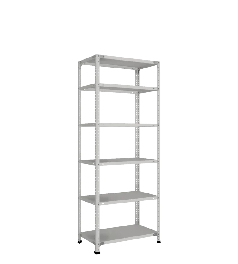 СТ-011 Стеллаж h1800х700х400_6 полок_без рёбер жёсткости