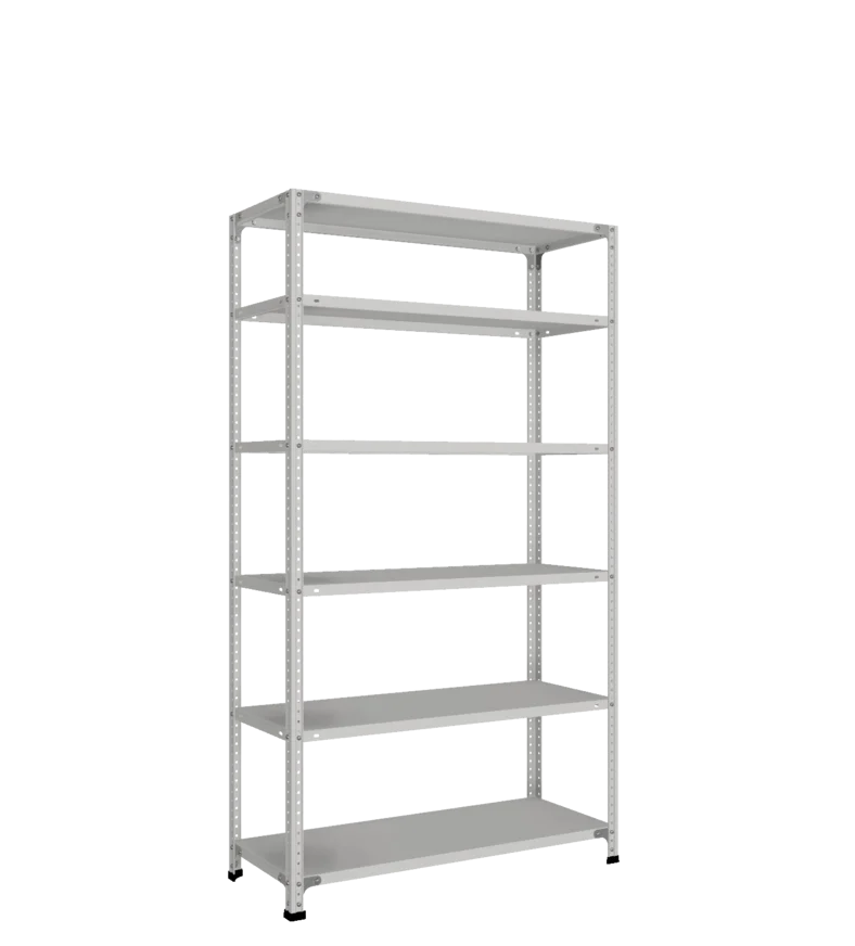 СТ-011 Стеллаж h1800х1000х400_6 полок _с 1 ребром жесткости