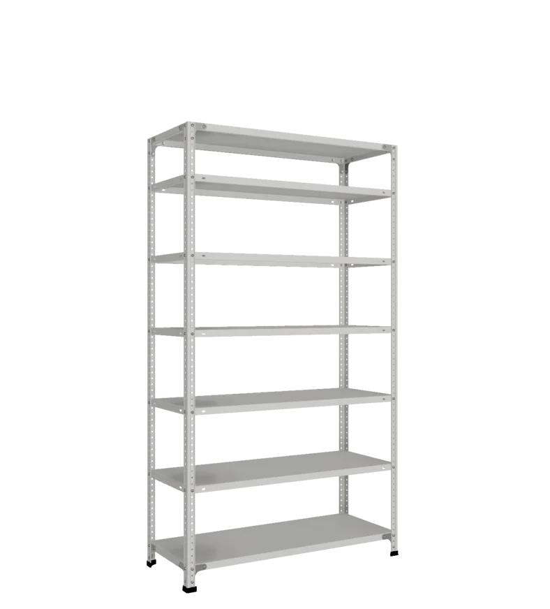 СТ-011 Стеллаж h1800х1000х400_7 полок_без рёбер жёсткости
