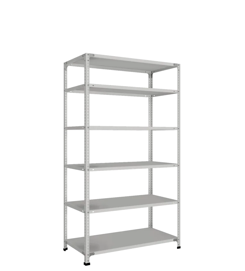 СТ-011 Стеллаж h1800х1000х500_6 полок _с 1 ребром жесткости