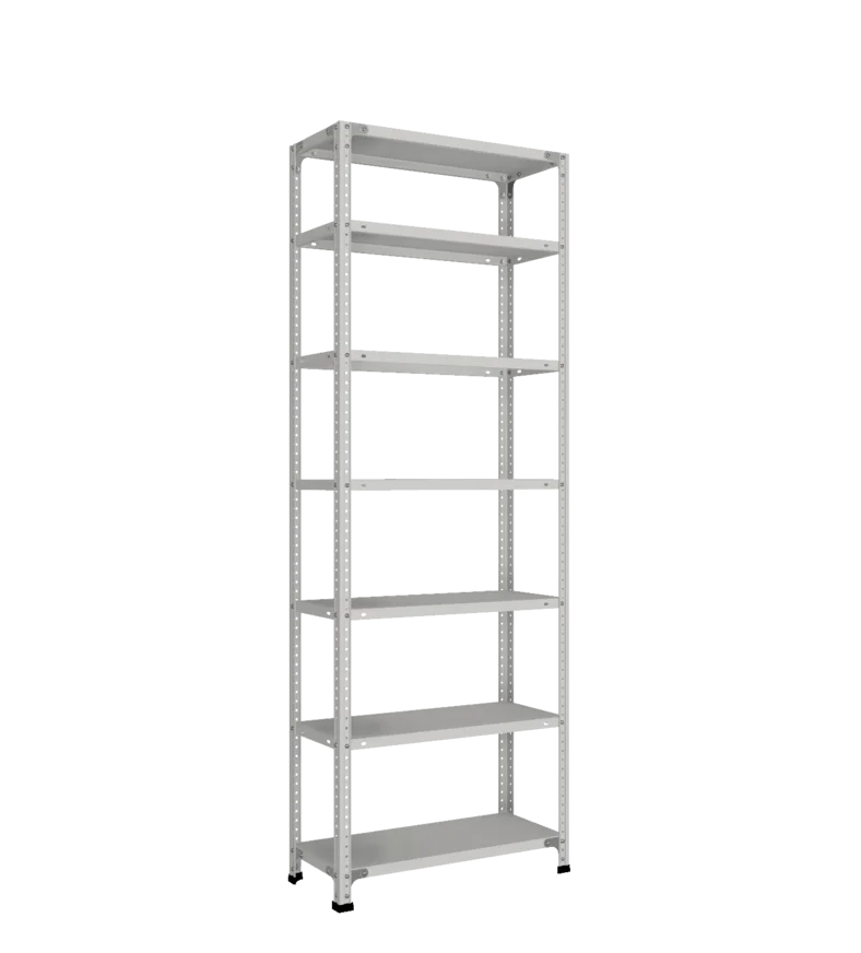 СТ-011 Стеллаж h2000х700х300_7 полок_без рёбер жёсткости