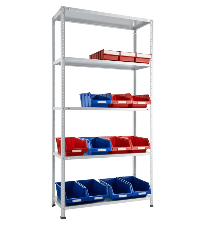 СТ-011 Стеллаж h2000х1000х300_5 полок_без рёбер жёсткости