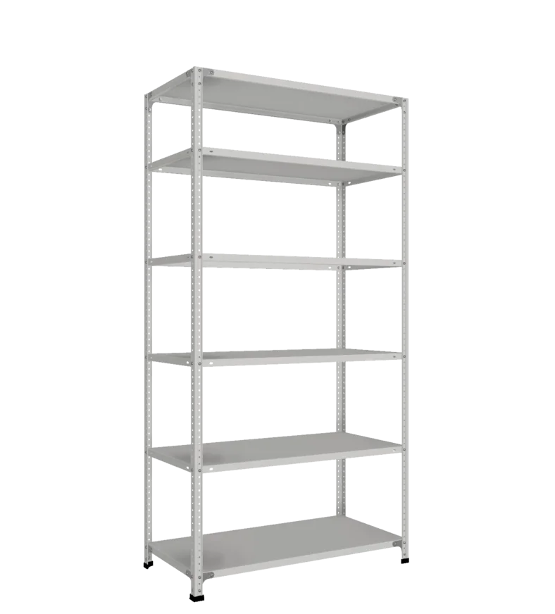 СТ-011 Стеллаж h2000х1000х500_6 полок_с 2 рёбрами жёсткости