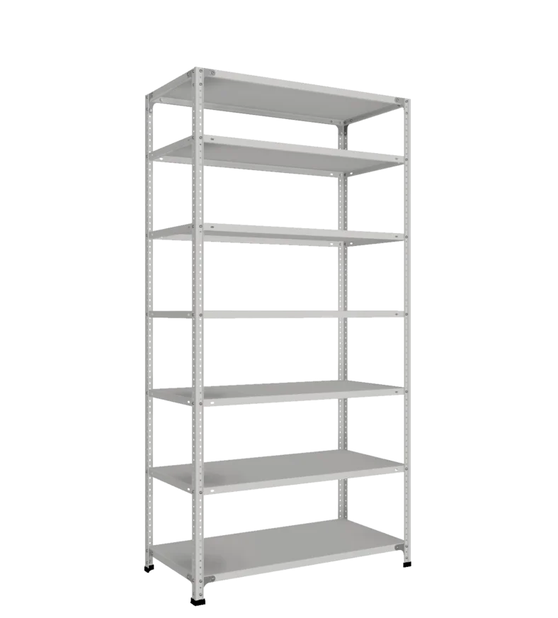 СТ-011 Стеллаж h2000х1000х500_7 полок_с 2 рёбрами жёсткости