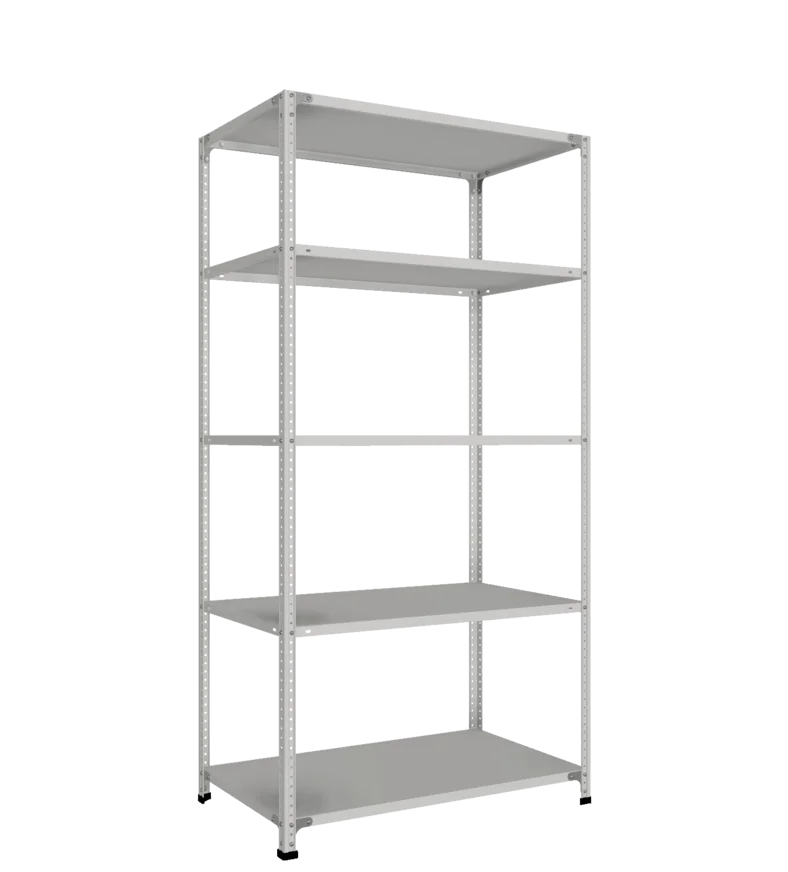 СТ-011 Стеллаж h2000х1000х600_5 полок_с 2 рёбрами жёсткости