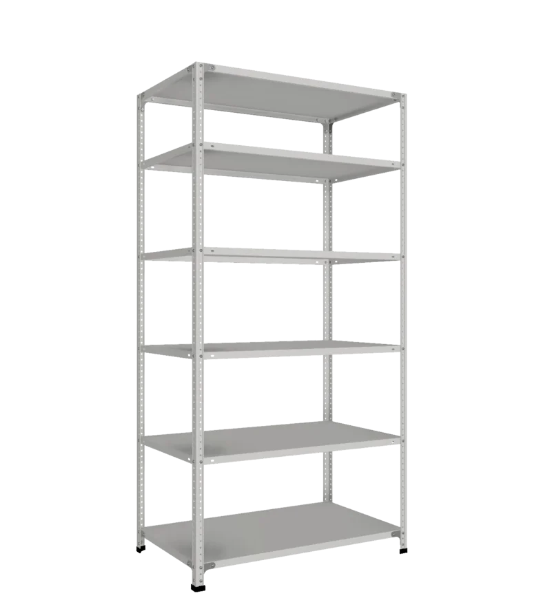 СТ-011 Стеллаж h2000х1000х600_6 полок _с 1 ребром жесткости