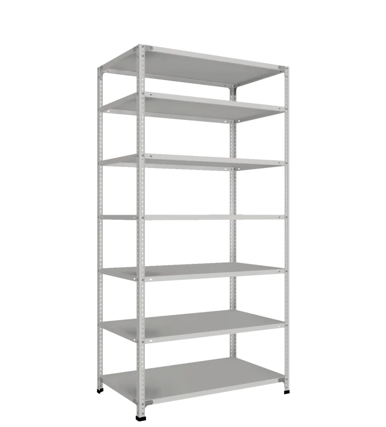 СТ-011 Стеллаж h2000х1000х600_7 полок_без рёбер жёсткости
