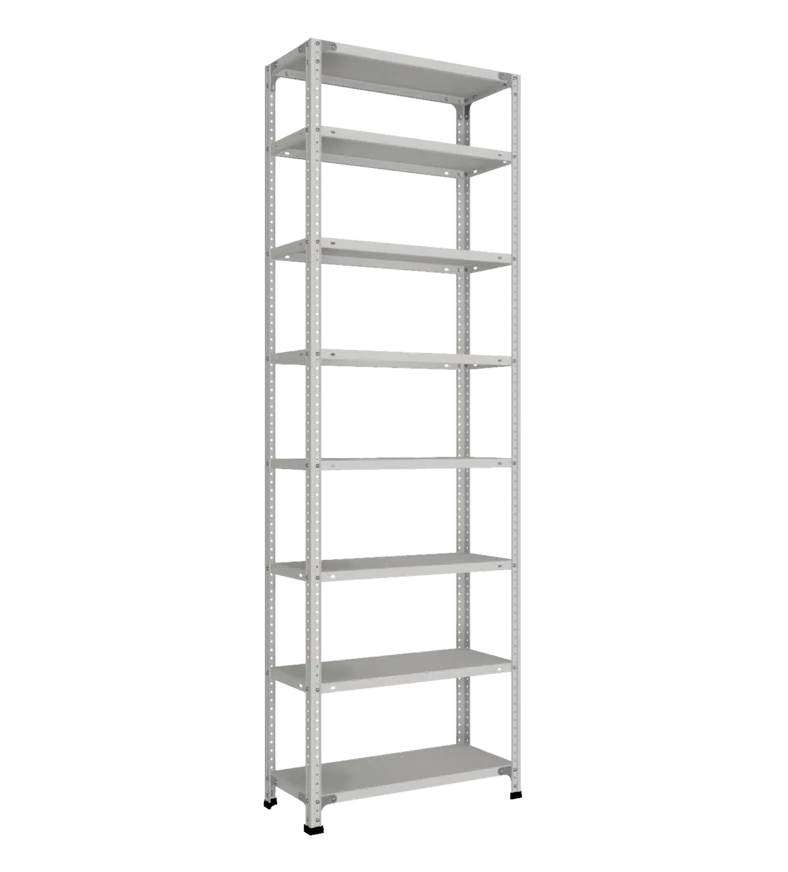 СТ-011 Стеллаж h2200х700х300_8 полок_без рёбер жёсткости