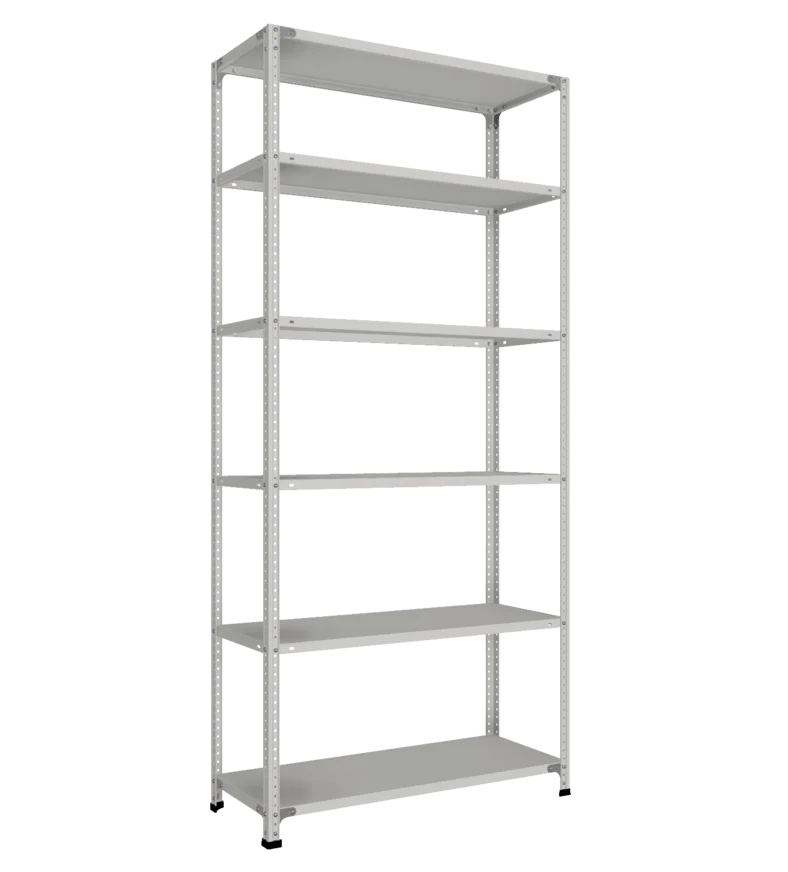 СТ-011 Стеллаж h2200х1000х400_6 полок_с 2 рёбрами жёсткости