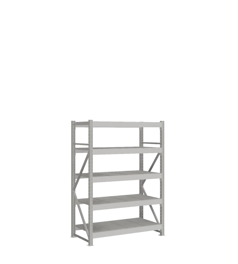 СТ-051 Стеллаж_1800/650/1200 полки цинк_5 ярусов