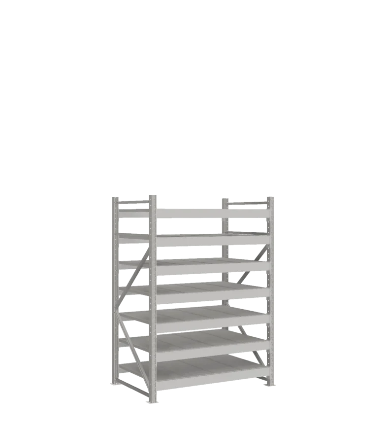 СТ-051 Стеллаж_1800/850/1200 полки цинк_7 ярусов