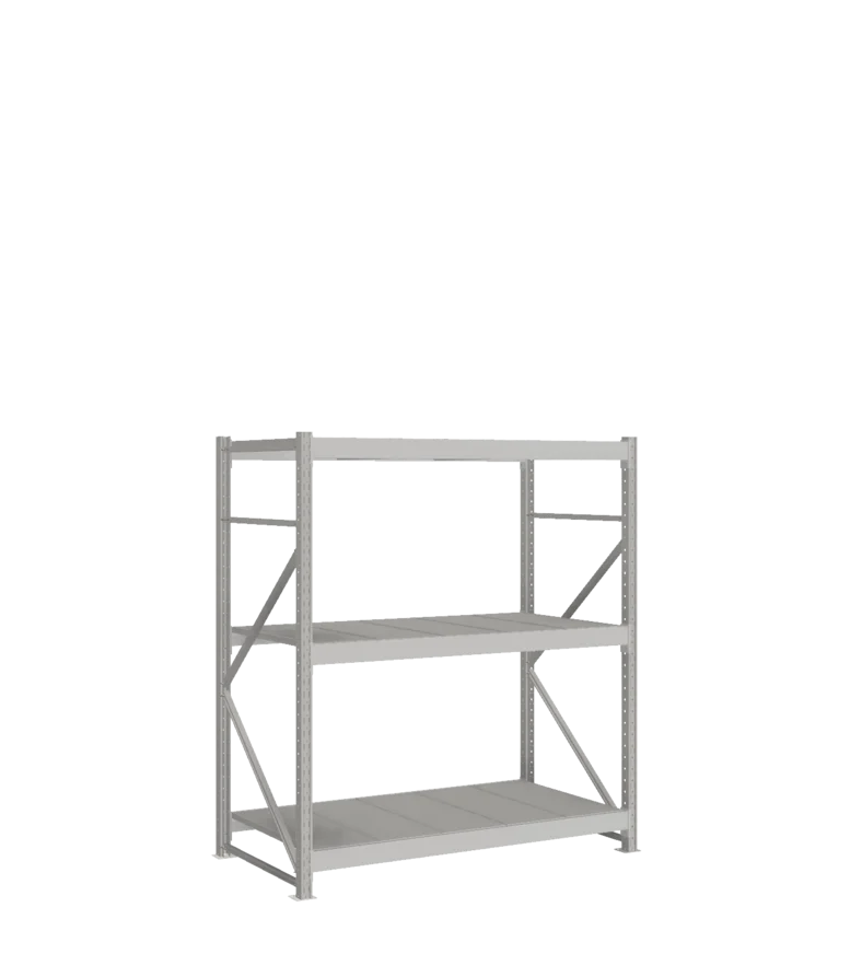 СТ-051 Стеллаж_1800/850/1500_3 яруса полки цинк