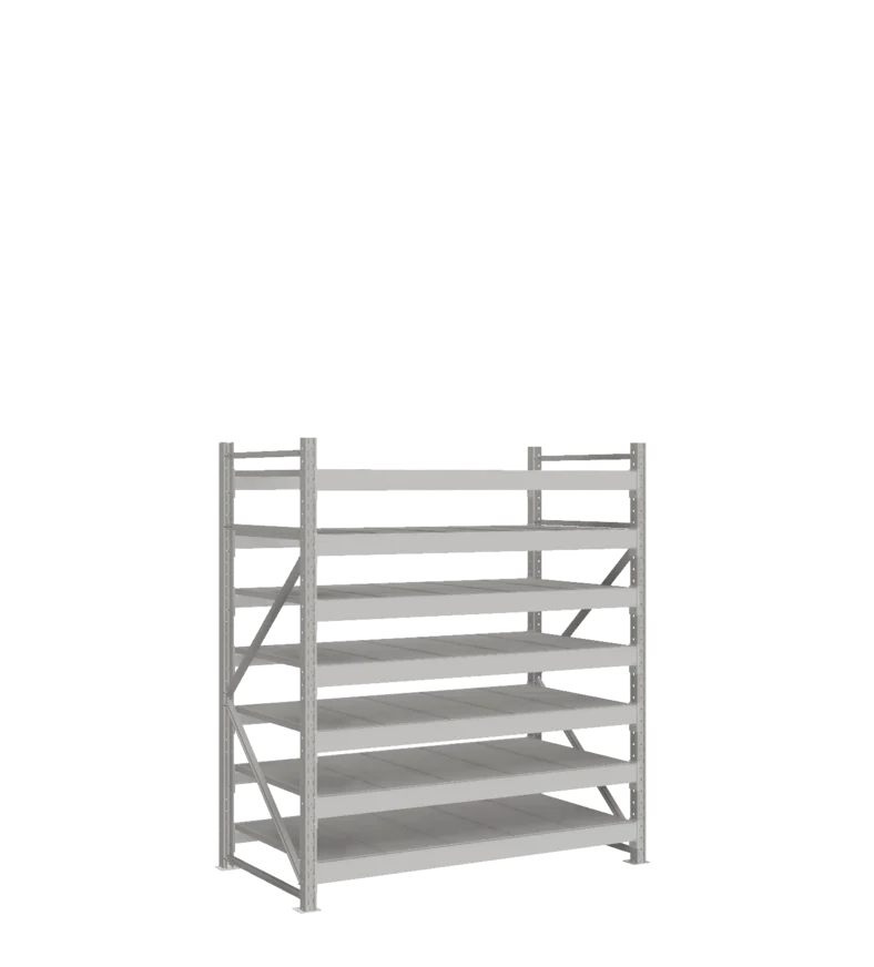 СТ-051 Стеллаж_1800/850/1500 полки цинк_7 ярусов