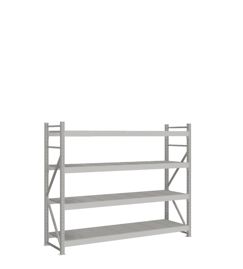 СТ-051 Стеллаж_1800/650/2100 полки цинк_4 яруса