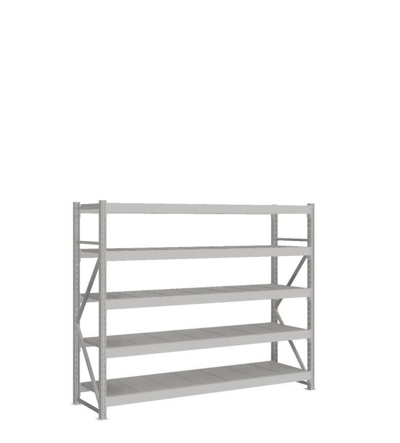 СТ-051 Стеллаж_1800/650/2100 полки цинк_5 ярусов