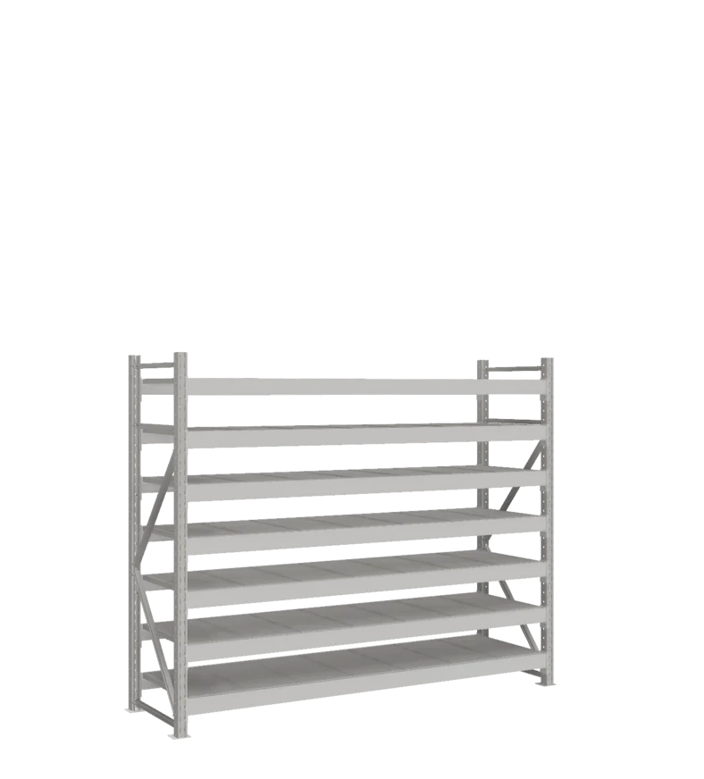 СТ-051 Стеллаж_1800/650/2100 полки цинк_7 ярусов