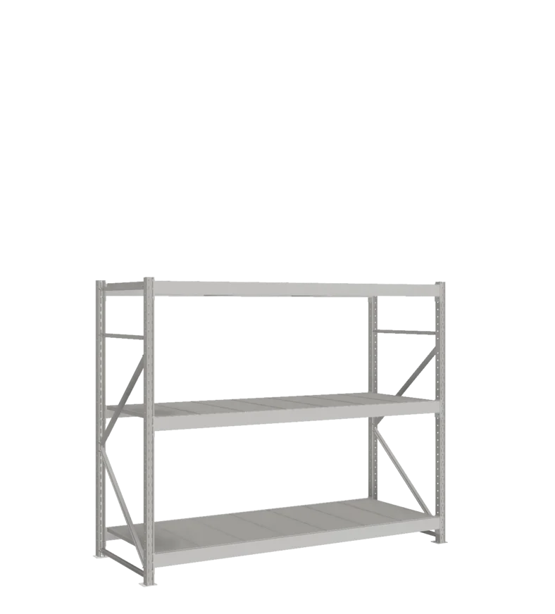 СТ-051 Стеллаж_1800/850/2100 полки цинк_3 яруса