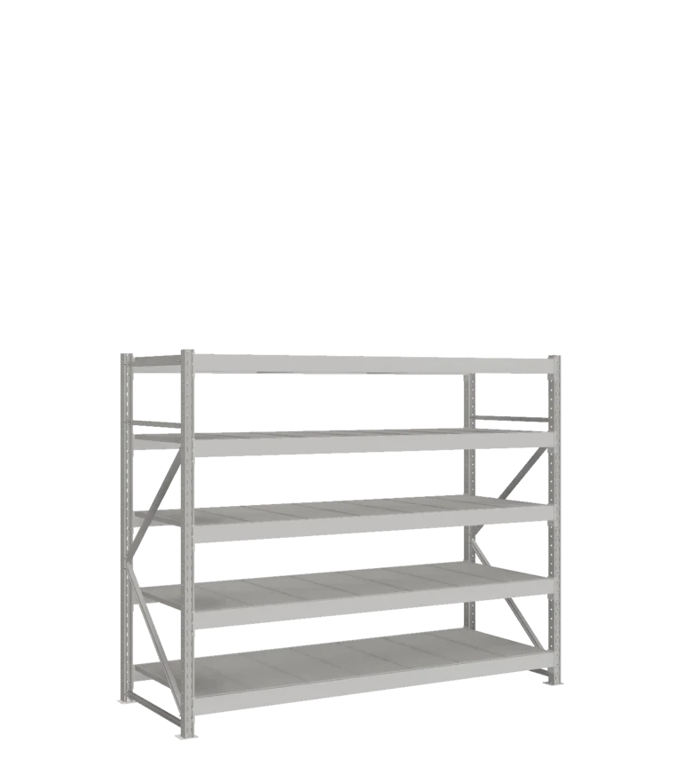 СТ-051 Стеллаж_1800/850/2100 полки цинк_5 ярусов