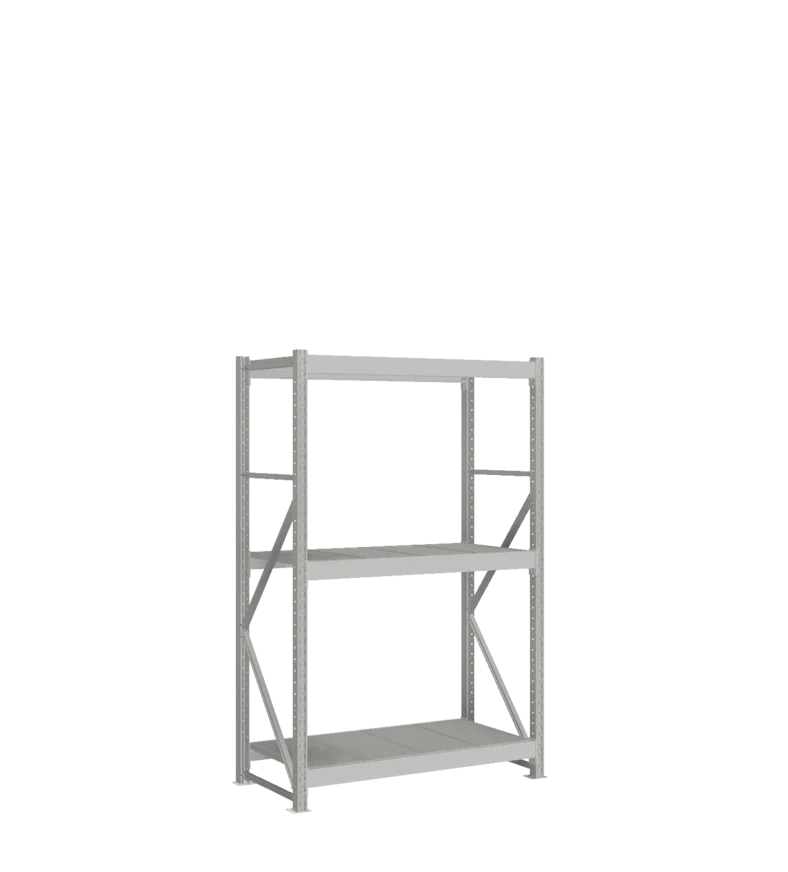 СТ-051 Стеллаж_2000/650/1200_3 яруса полки цинк