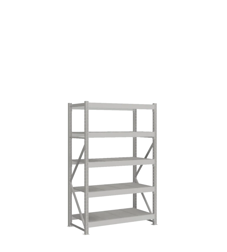 СТ-051 Стеллаж_2000/650/1200 полки цинк_5 ярусов