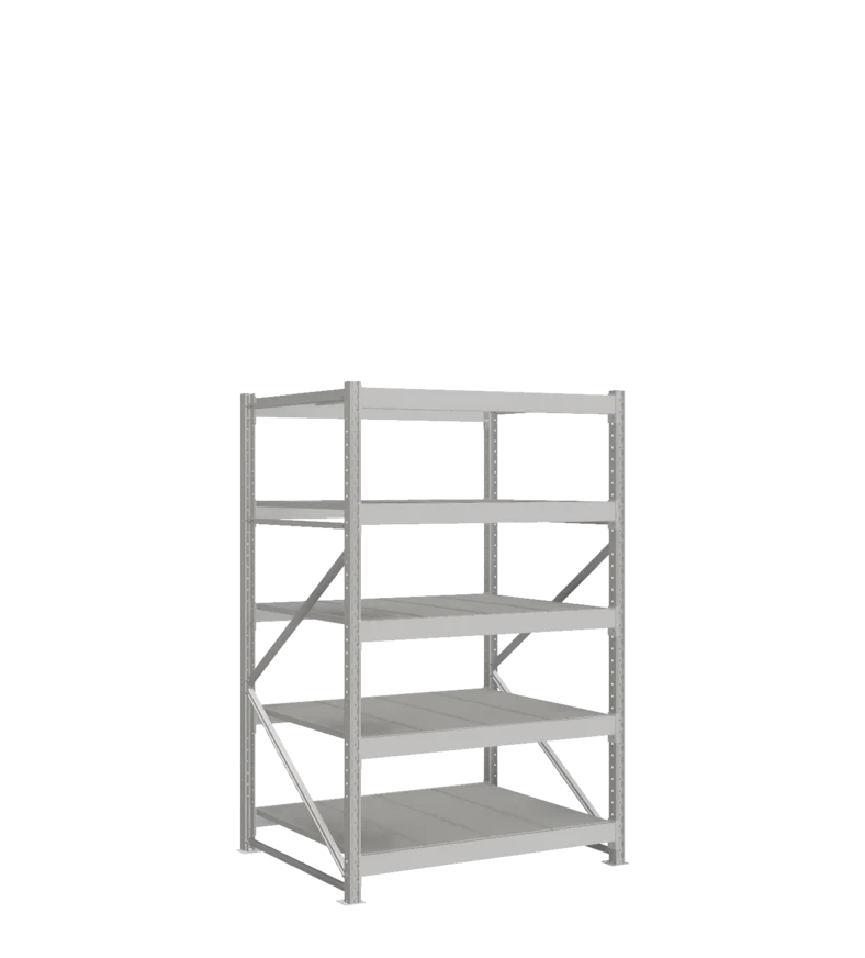 СТ-051 Стеллаж_2000/1050/1200 полки цинк_5 ярусов