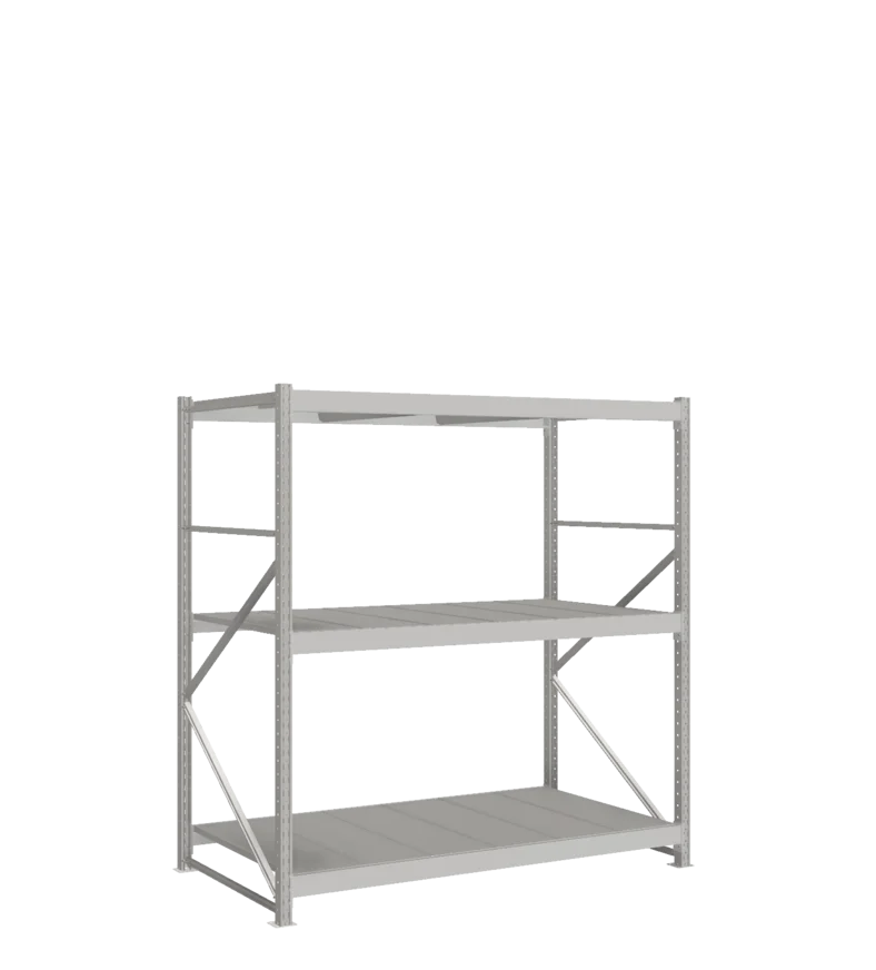 СТ-051 Стеллаж_2000/1050/1800 полки цинк_3 яруса