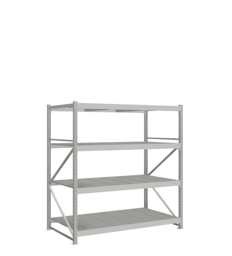 СТ-051 Стеллаж_2000/1050/1800 полки цинк_4 яруса