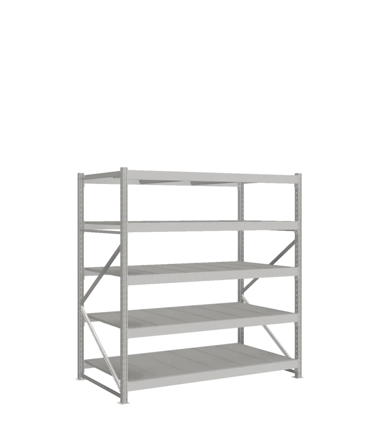 СТ-051 Стеллаж_2000/1050/1800 полки цинк_5 ярусов