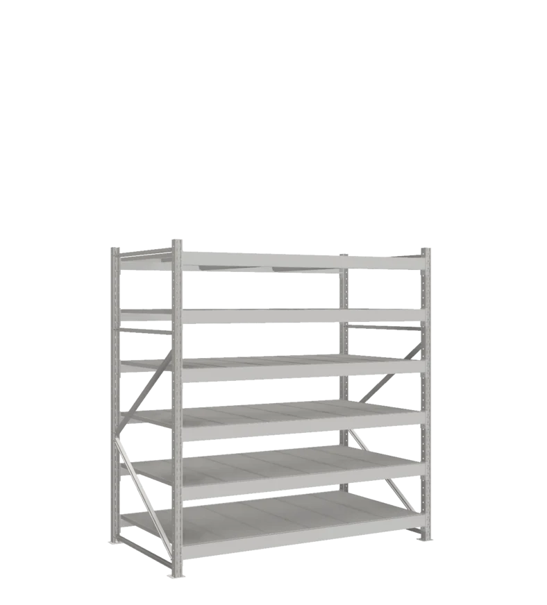 СТ-051 Стеллаж_2000/1050/1800 полки цинк_6 ярусов