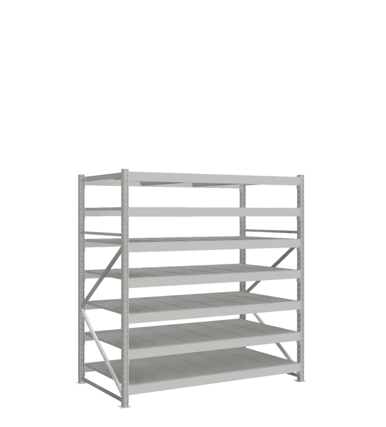 СТ-051 Стеллаж_2000/1050/1800 полки цинк_7 ярусов