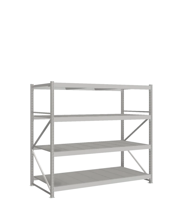 СТ-051 Стеллаж_2000/1050/2100 полки цинк_4 яруса