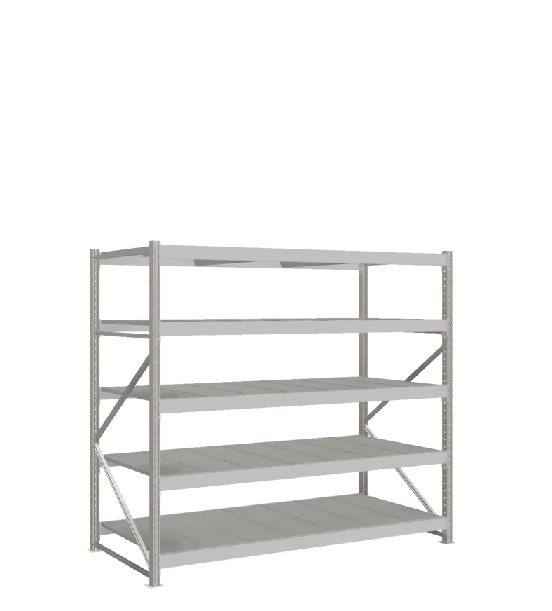 СТ-051 Стеллаж_2000/1050/2100 полки цинк_5 ярусов