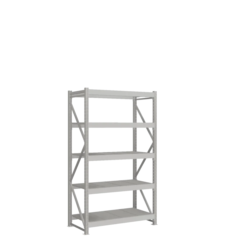 СТ-051 Стеллаж_2200/650/1200 полки цинк_5 ярусов