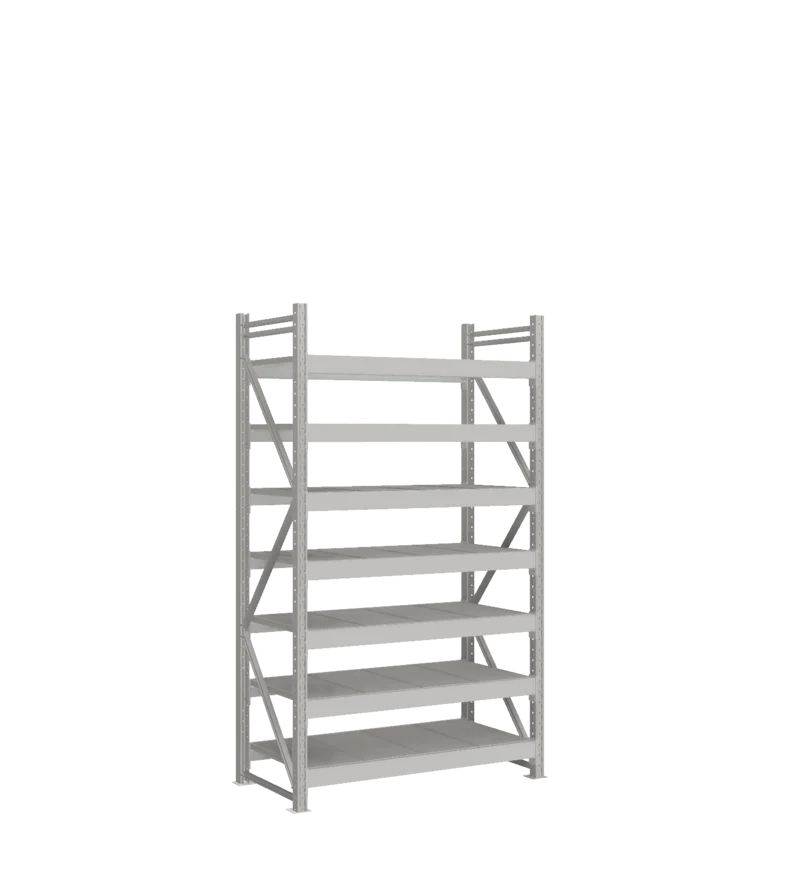 СТ-051 Стеллаж_2200/650/1200 полки цинк_7 ярусов