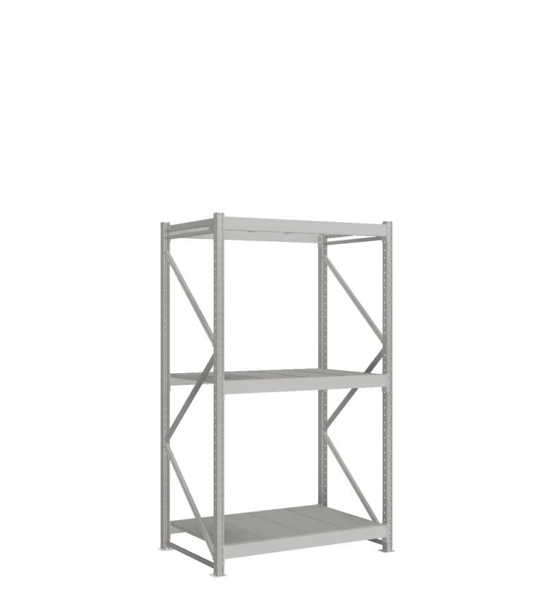 СТ-051 Стеллаж_2200/850/1200_3 яруса полки цинк