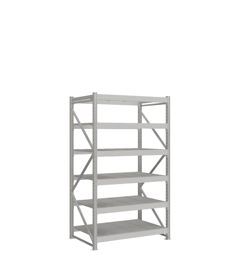 СТ-051 Стеллаж_2200/850/1200 полки цинк_6 ярусов