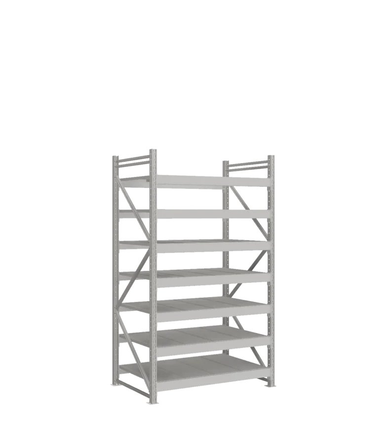 СТ-051 Стеллаж_2200/850/1200 полки цинк_7 ярусов