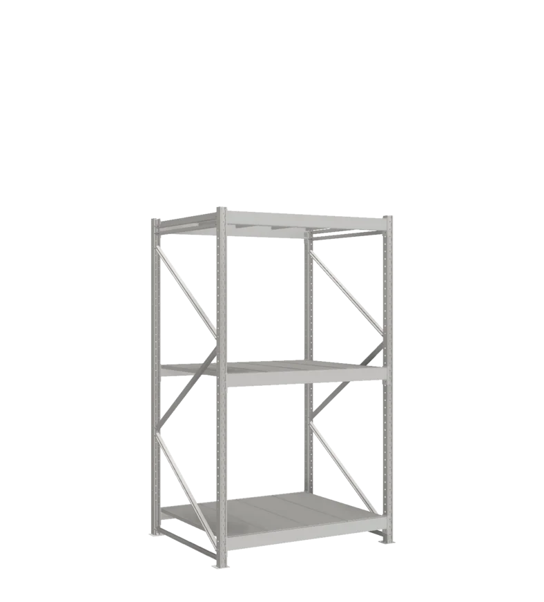 СТ-051 Стеллаж_2200/1050/1200_3 яруса полки цинк