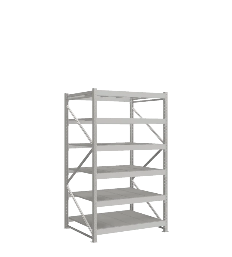 СТ-051 Стеллаж_2200/1050/1200 полки цинк_6 ярусов