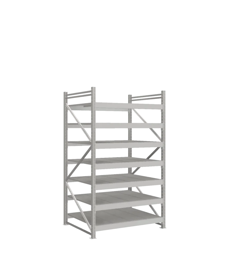 СТ-051 Стеллаж_2200/1050/1200 полки цинк_7 ярусов