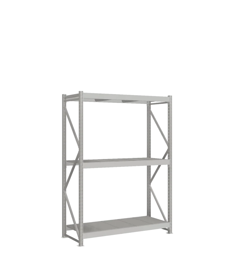 СТ-051 Стеллаж_2200/650/1500_3 яруса полки цинк