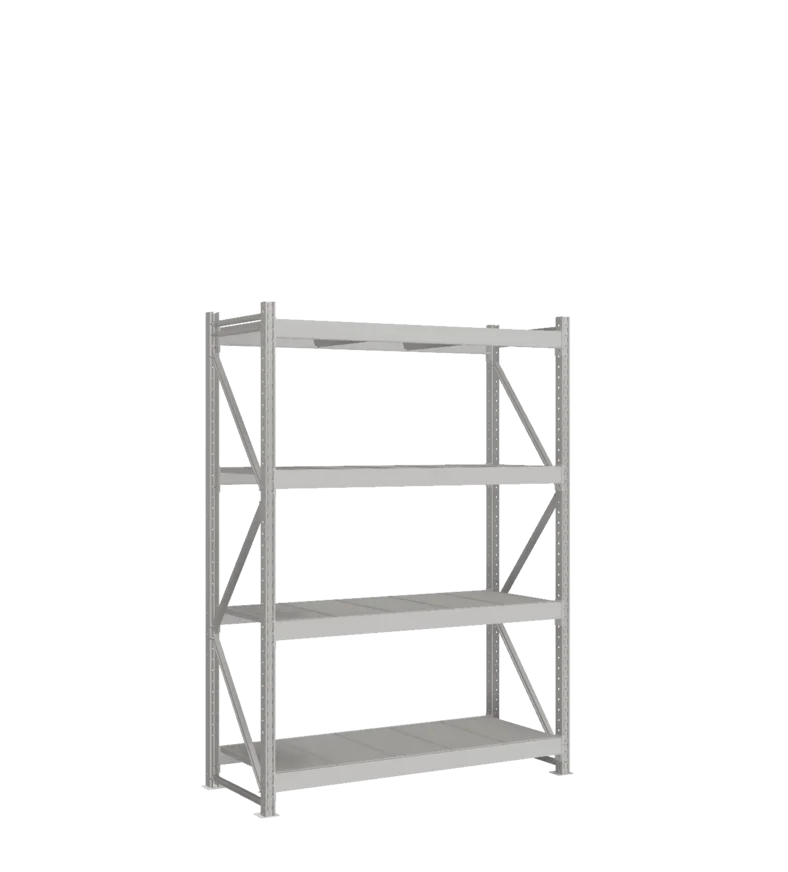 СТ-051 Стеллаж_2200/650/1500 полки цинк_4 яруса