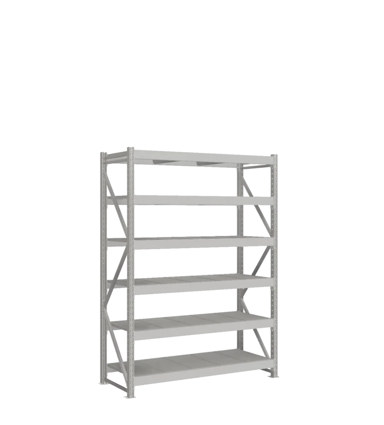 СТ-051 Стеллаж_2200/650/1500 полки цинк_6 ярусов